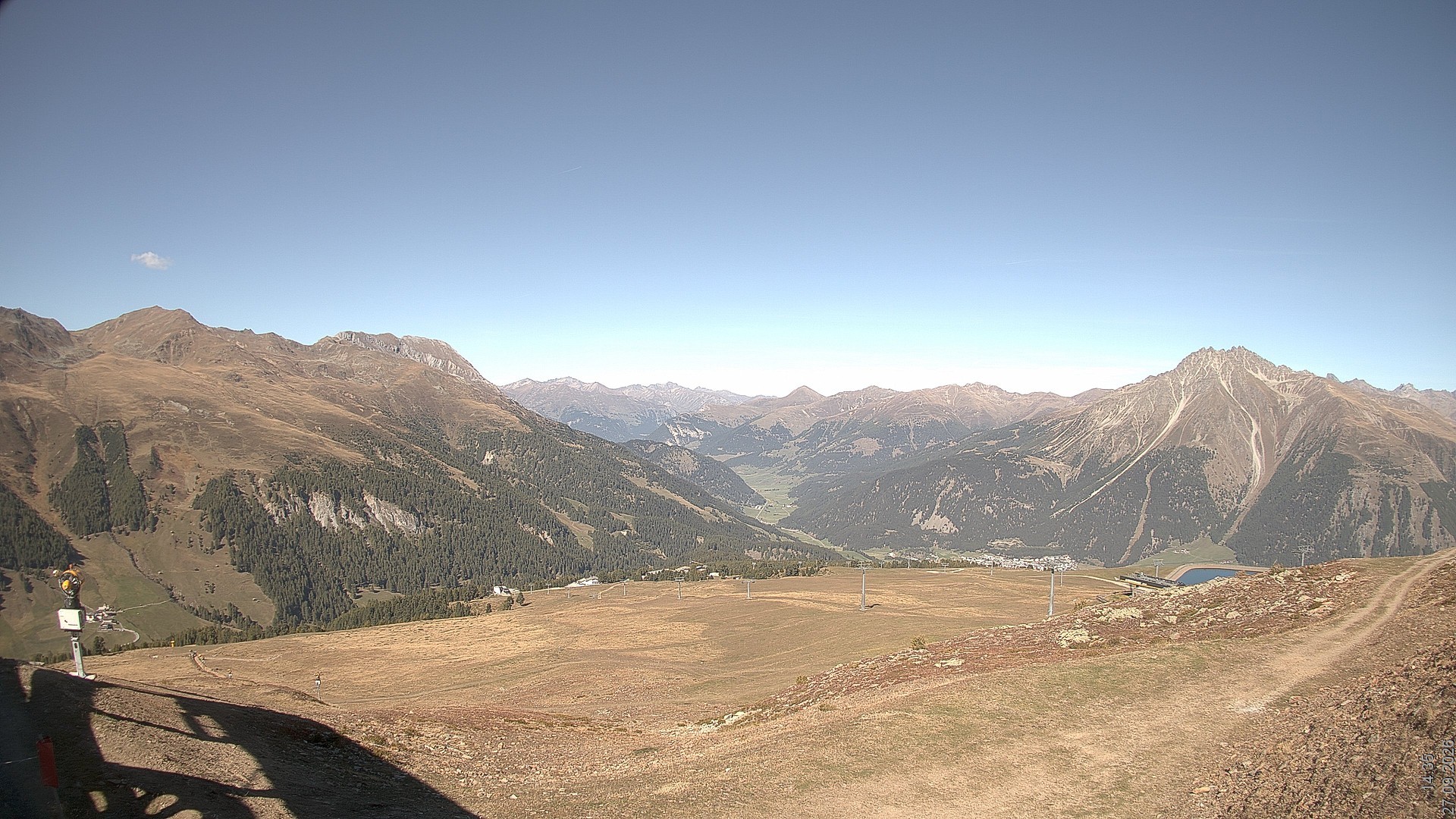 Archiv Foto Webcam Blick vom Rojen - Vinschgau