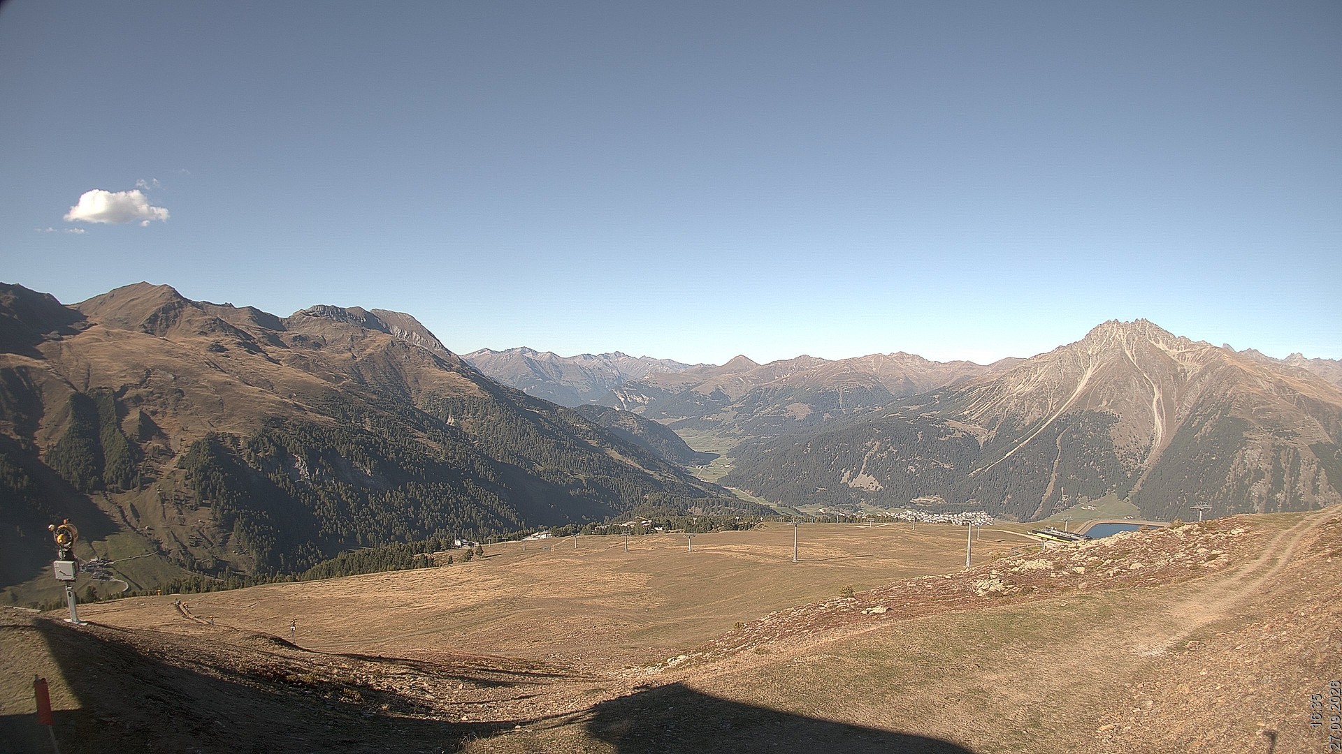 Archiv Foto Webcam Blick vom Rojen - Vinschgau
