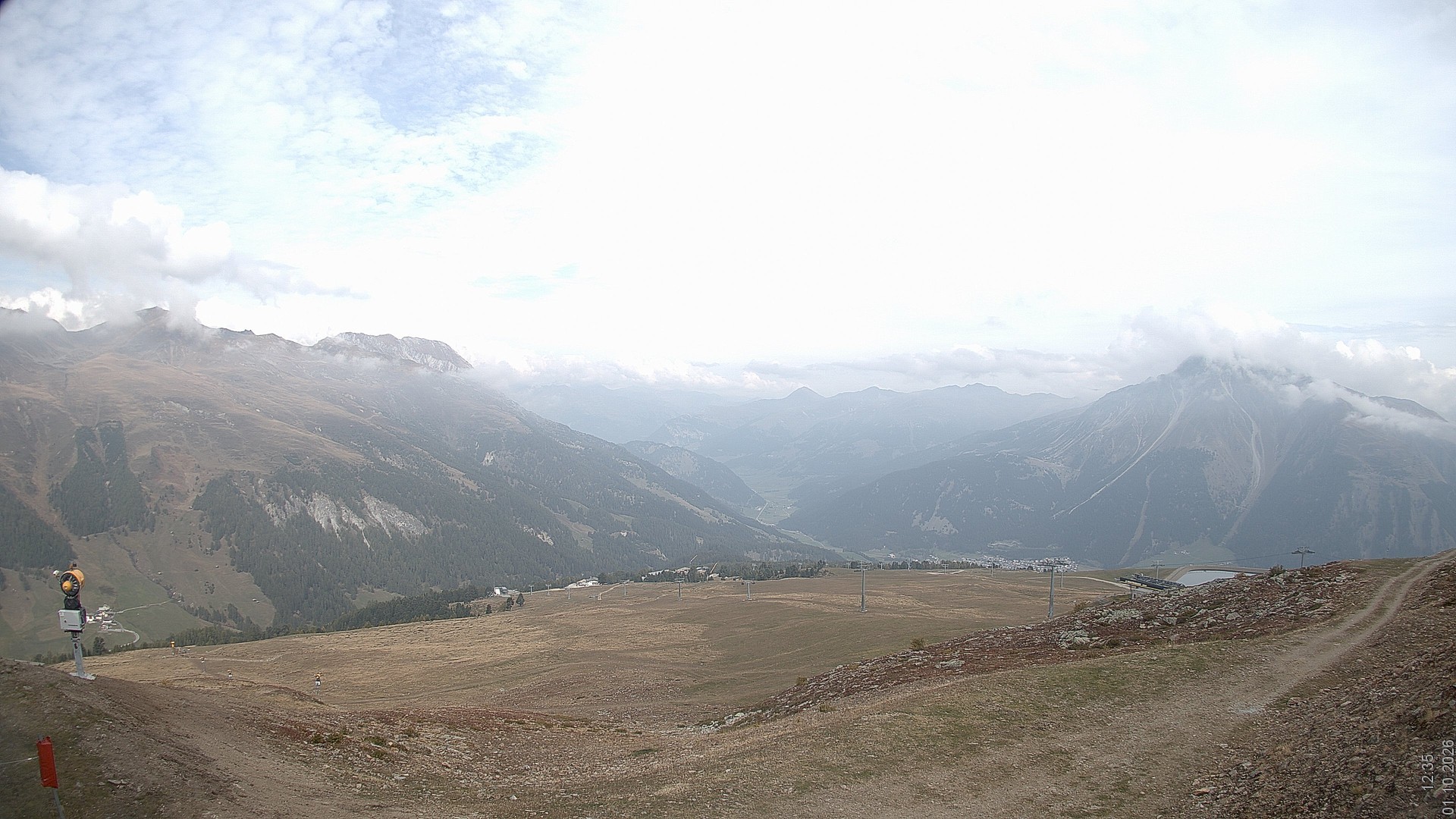 Archiv Foto Webcam Blick vom Rojen - Vinschgau