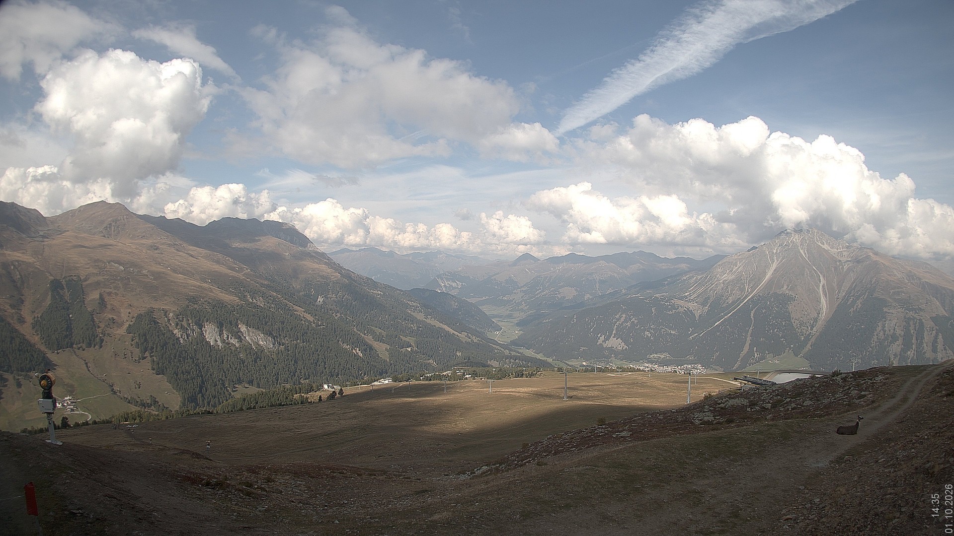 Archiv Foto Webcam Blick vom Rojen - Vinschgau