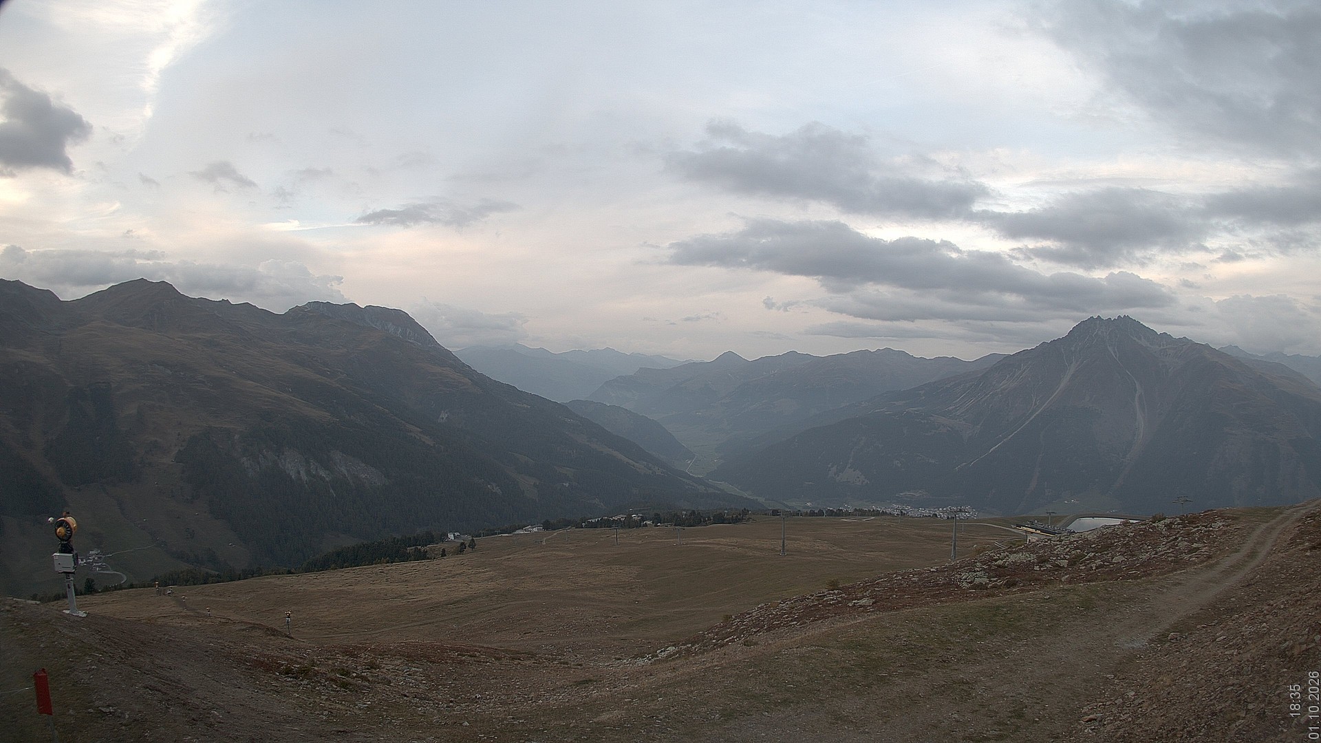 Archiv Foto Webcam Blick vom Rojen - Vinschgau
