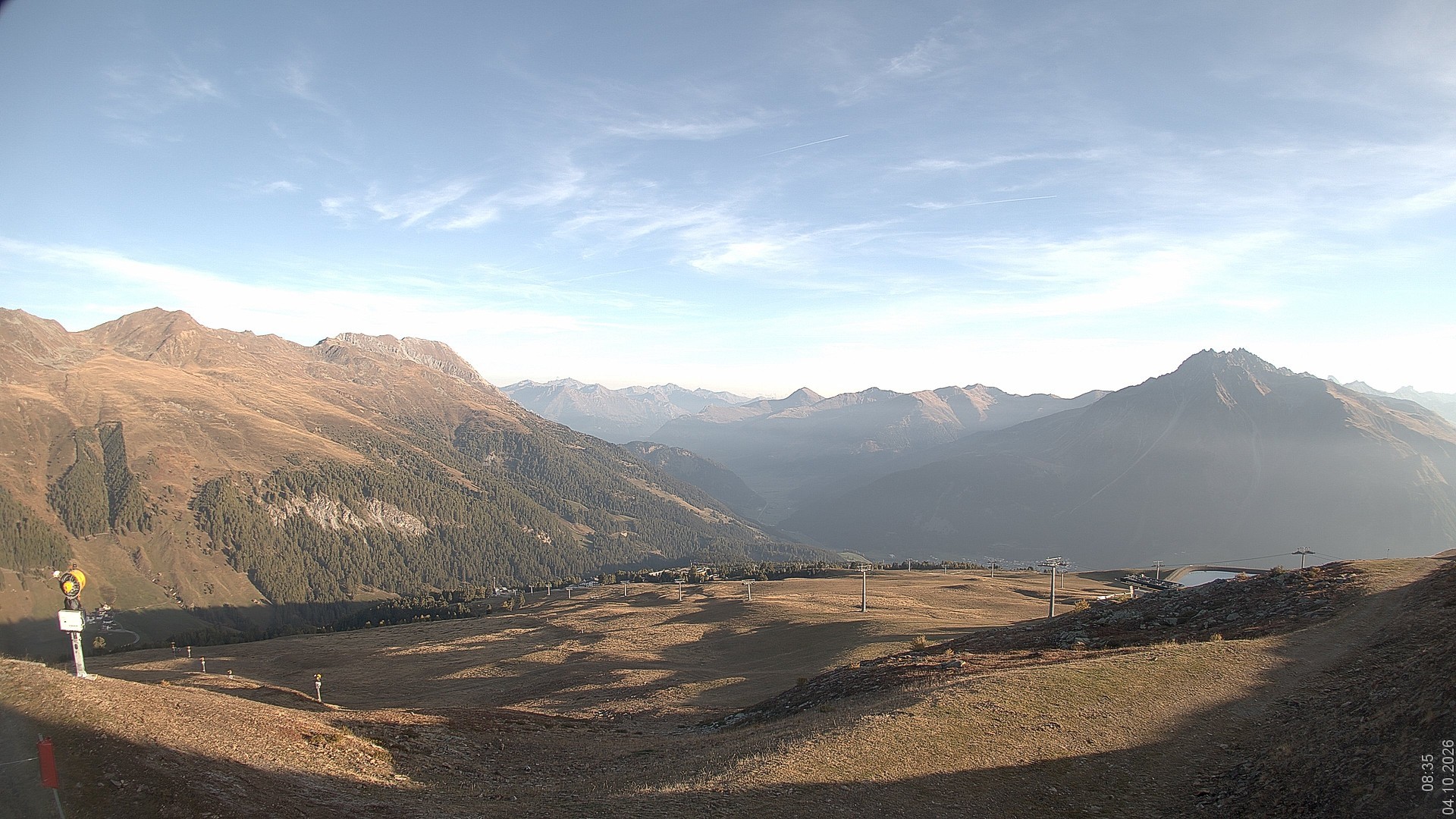 Archiv Foto Webcam Blick vom Rojen - Vinschgau