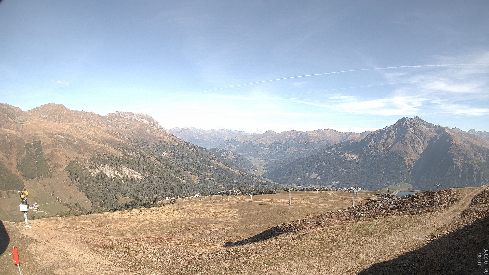 Archiv Foto Webcam Blick vom Rojen - Vinschgau
