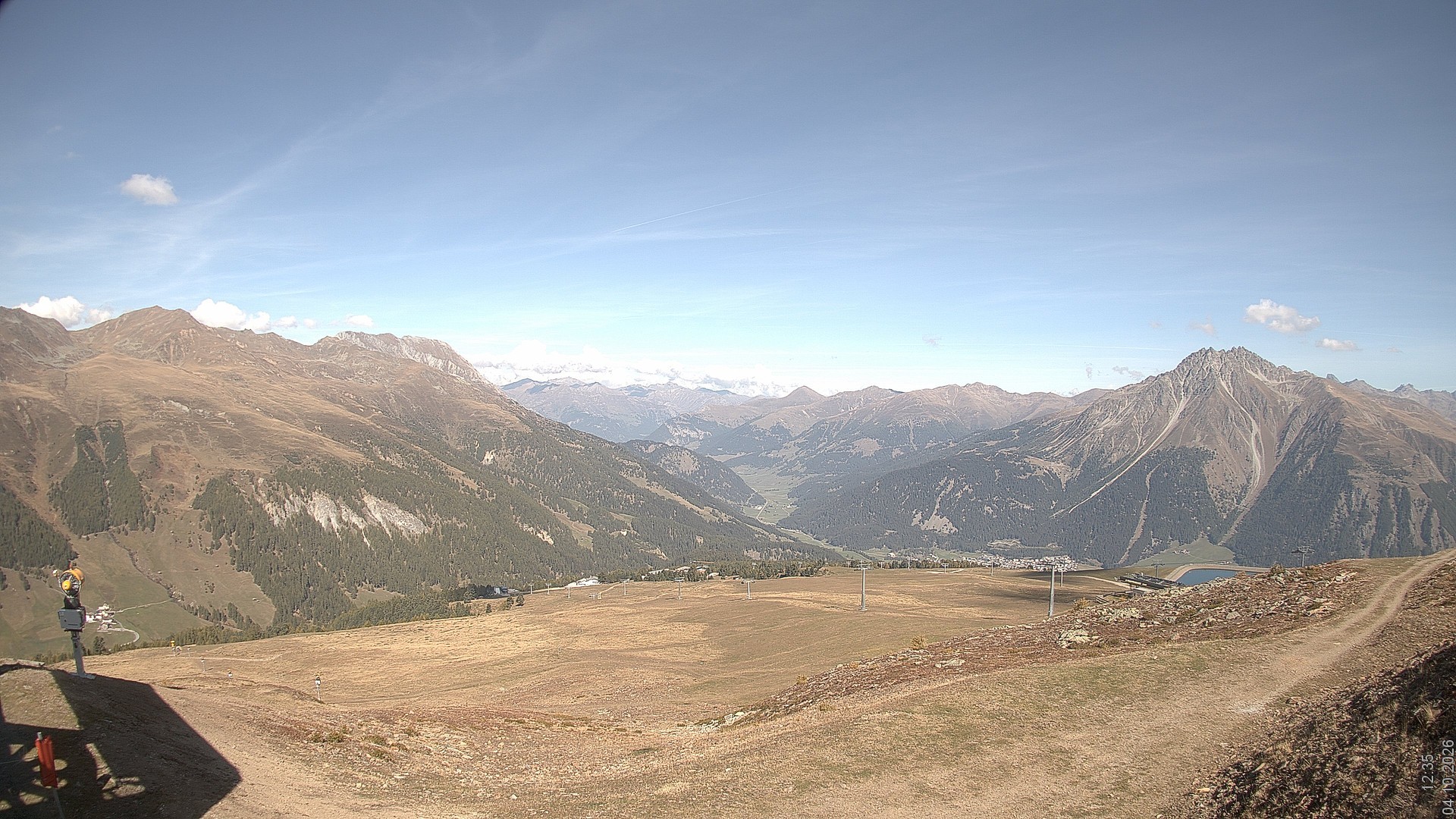 Archiv Foto Webcam Blick vom Rojen - Vinschgau