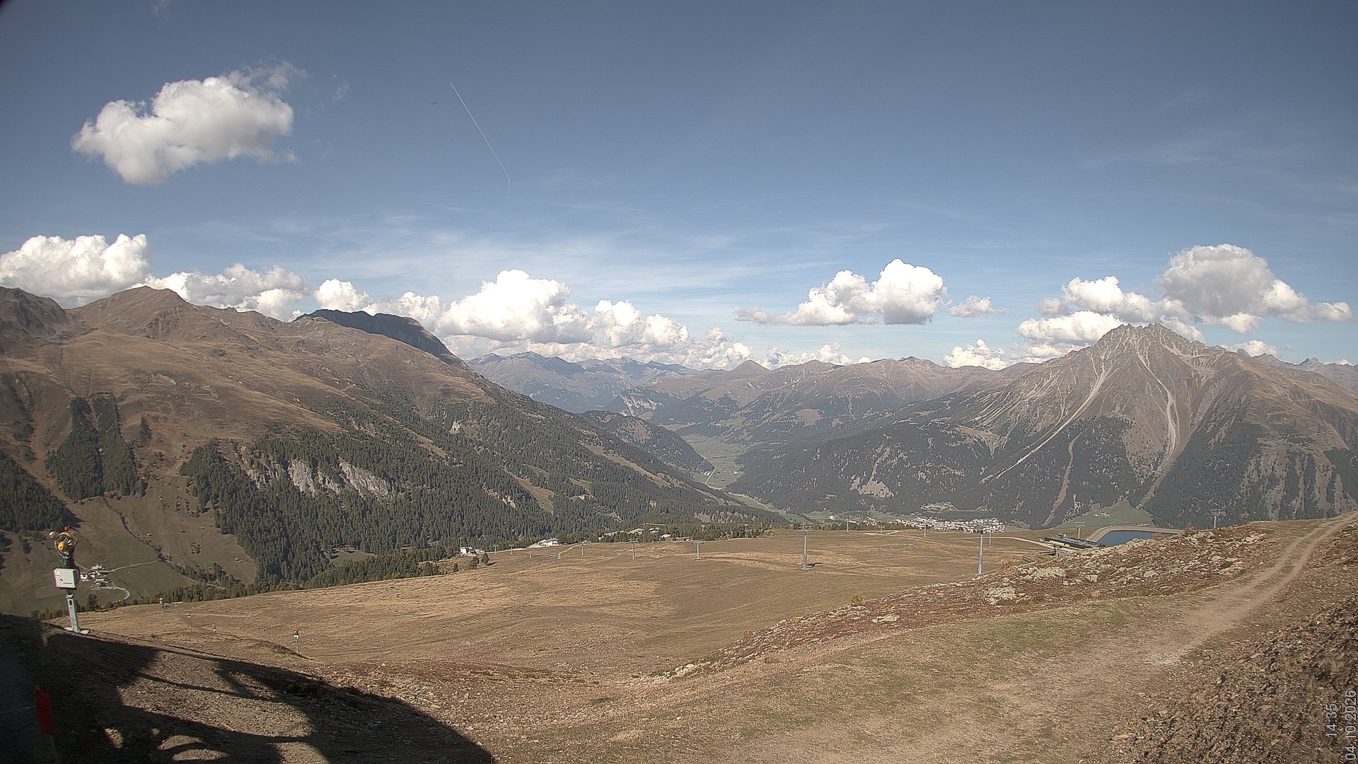 Archiv Foto Webcam Blick vom Rojen - Vinschgau