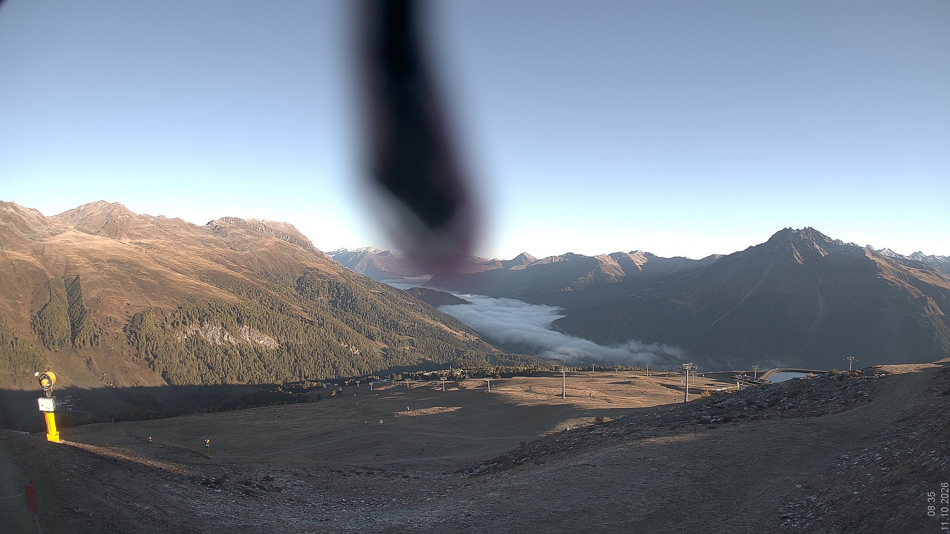 Archiv Foto Webcam Blick vom Rojen - Vinschgau