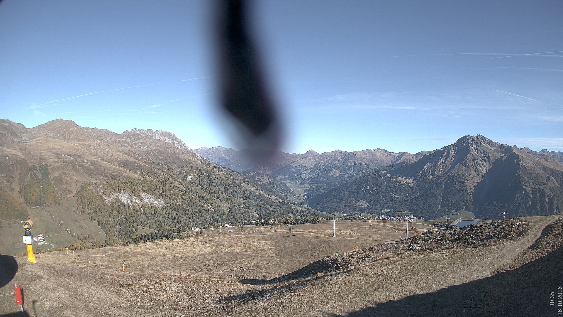 Archiv Foto Webcam Blick vom Rojen - Vinschgau