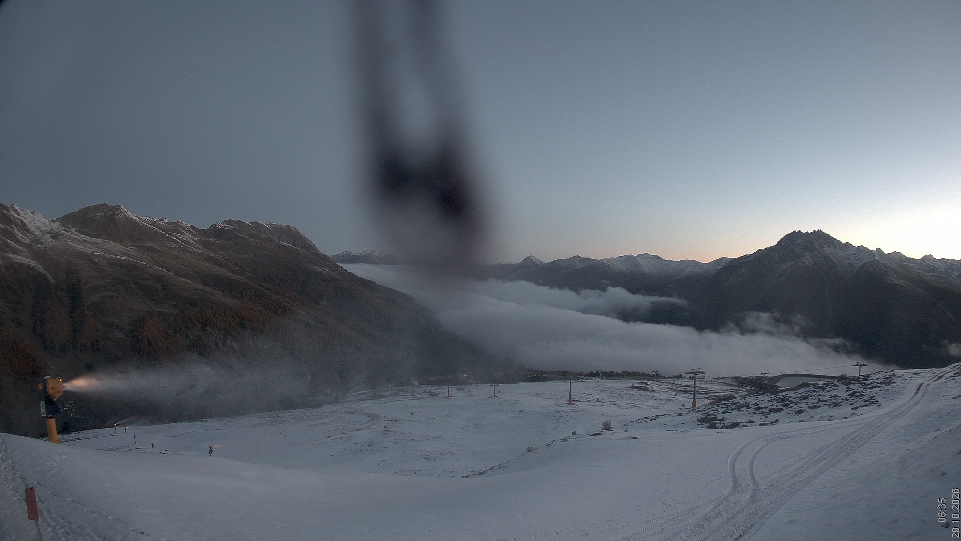 Archiv Foto Webcam Blick vom Rojen - Vinschgau