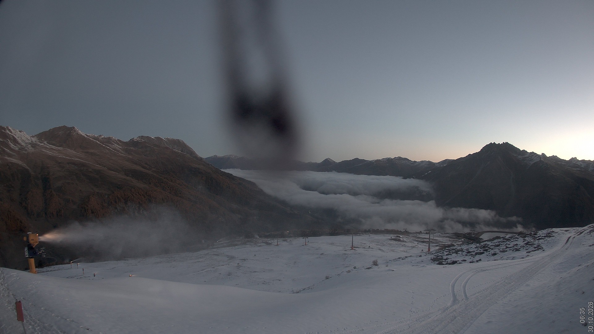 Archiv Foto Webcam Blick vom Rojen - Vinschgau