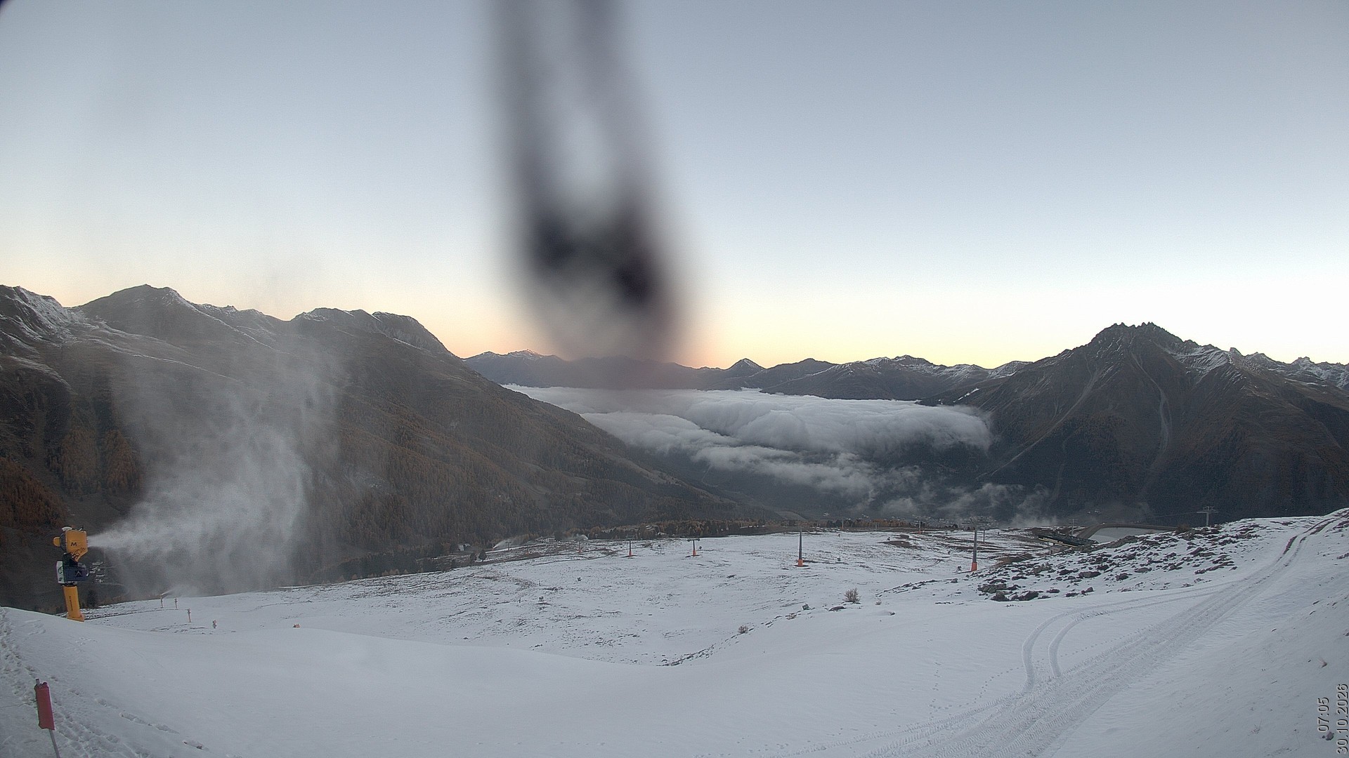 Archiv Foto Webcam Blick vom Rojen - Vinschgau
