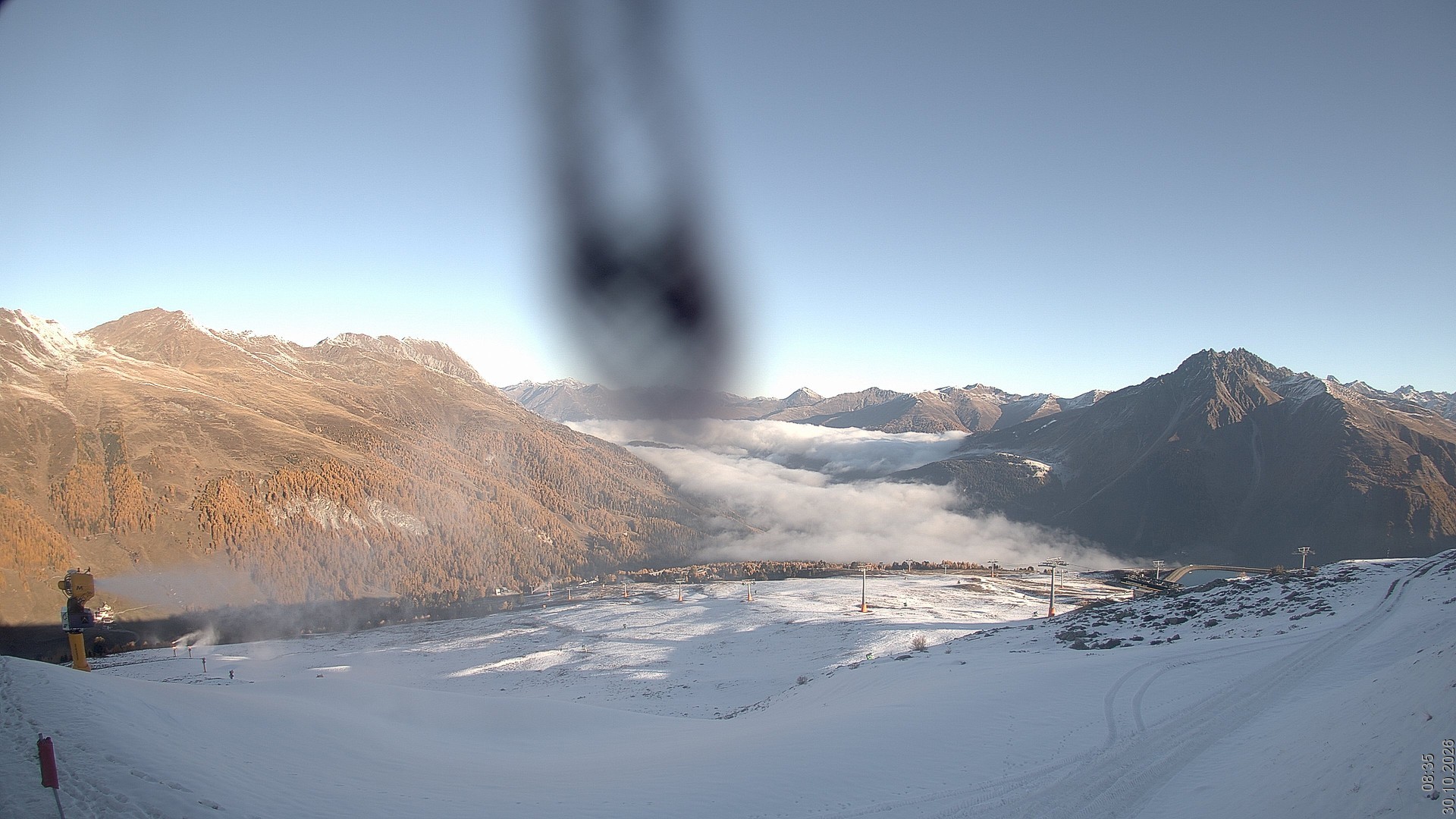 Archiv Foto Webcam Blick vom Rojen - Vinschgau