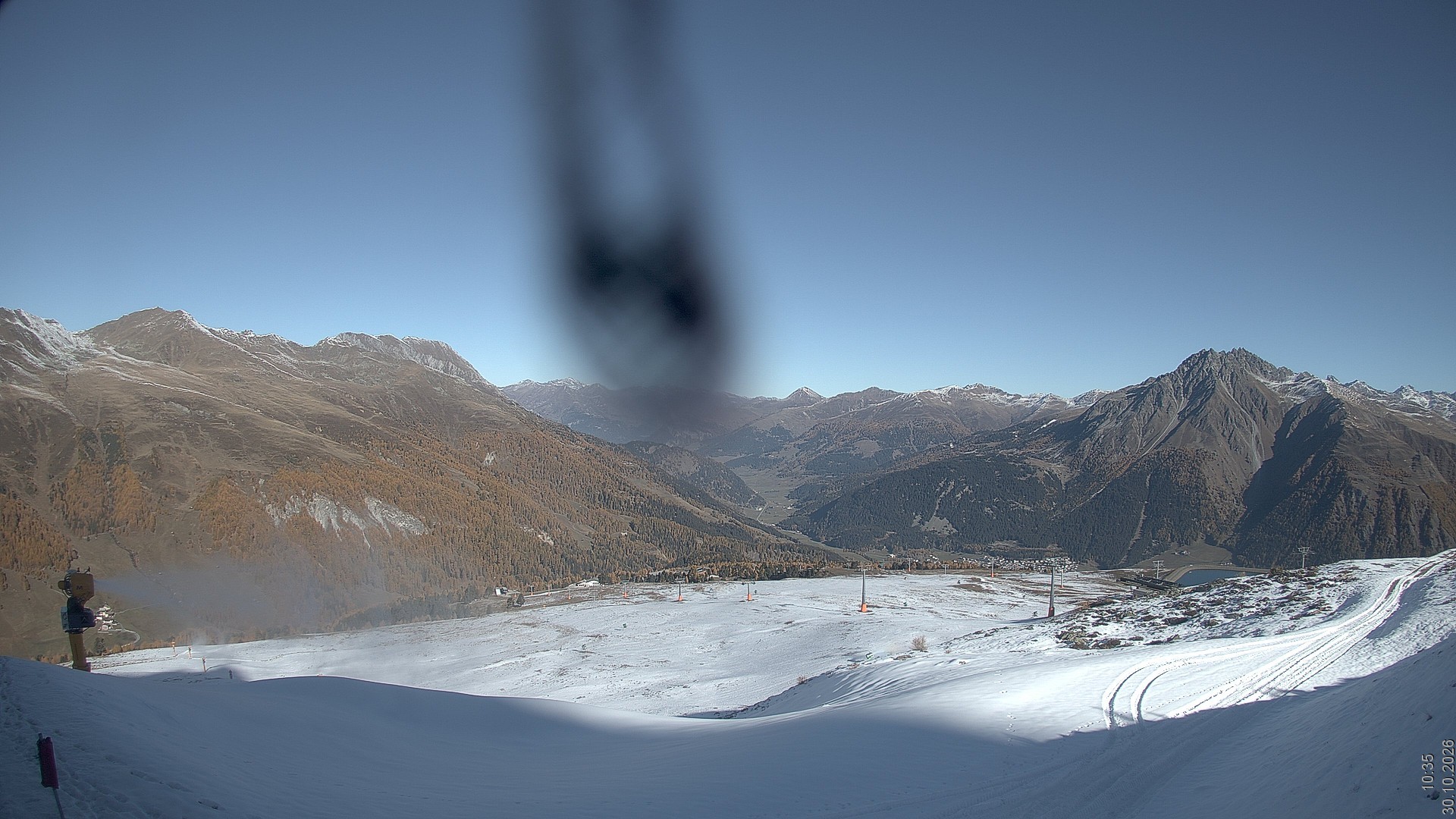 Archiv Foto Webcam Blick vom Rojen - Vinschgau