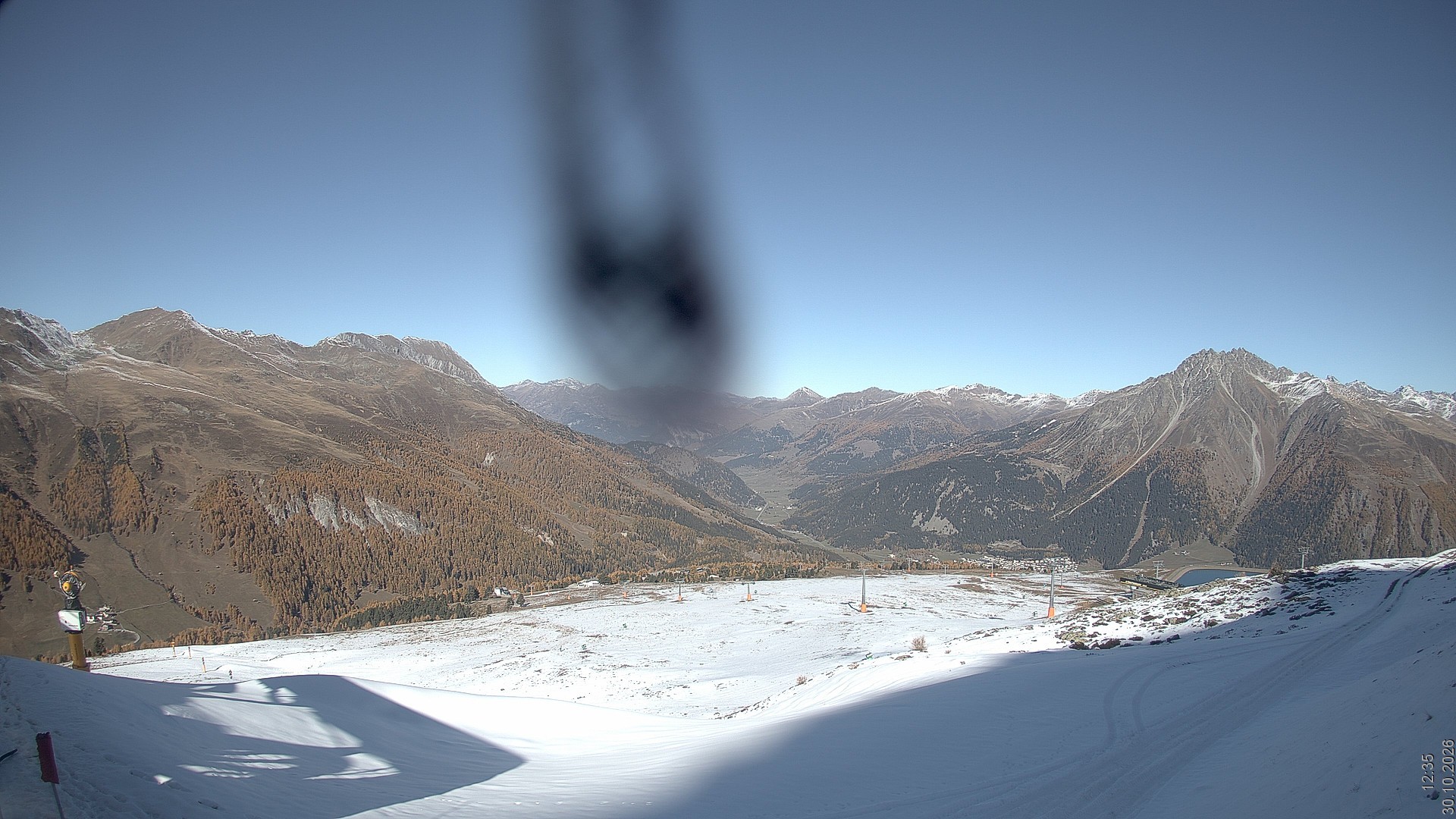 Archiv Foto Webcam Blick vom Rojen - Vinschgau