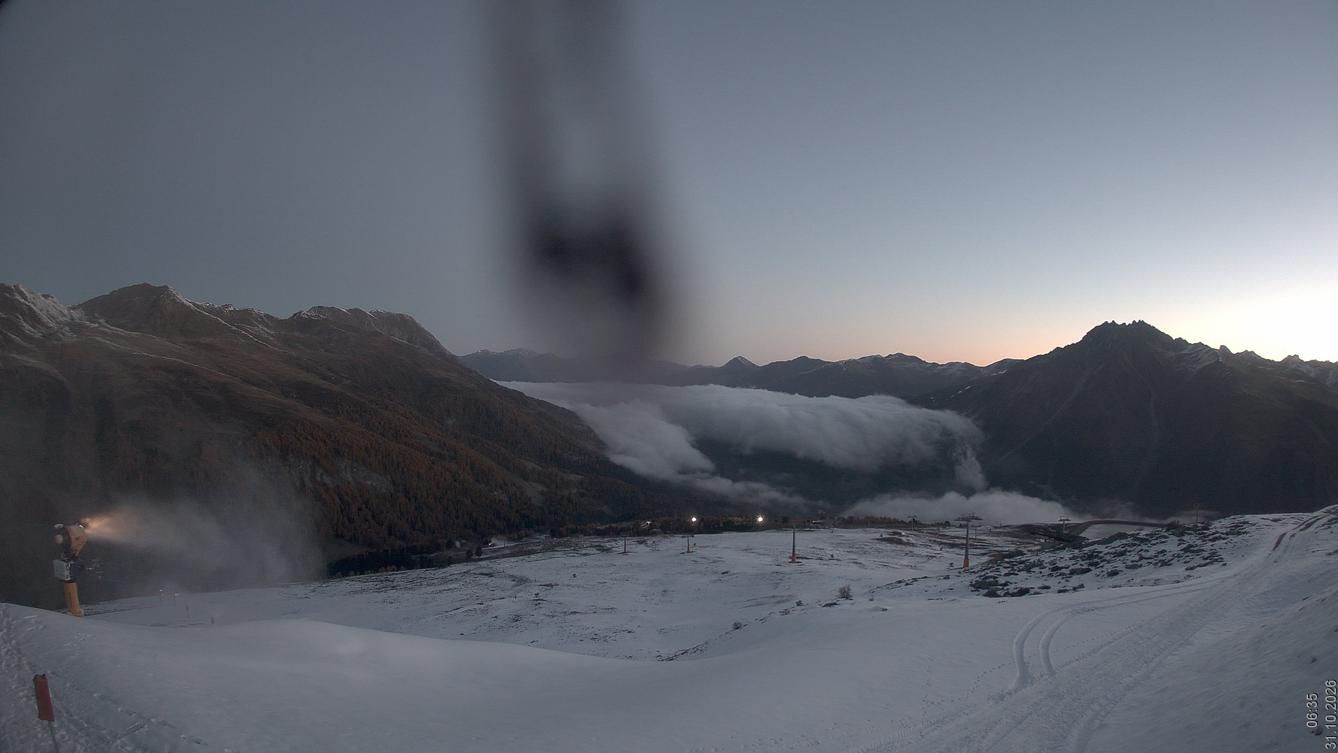 Archiv Foto Webcam Blick vom Rojen - Vinschgau