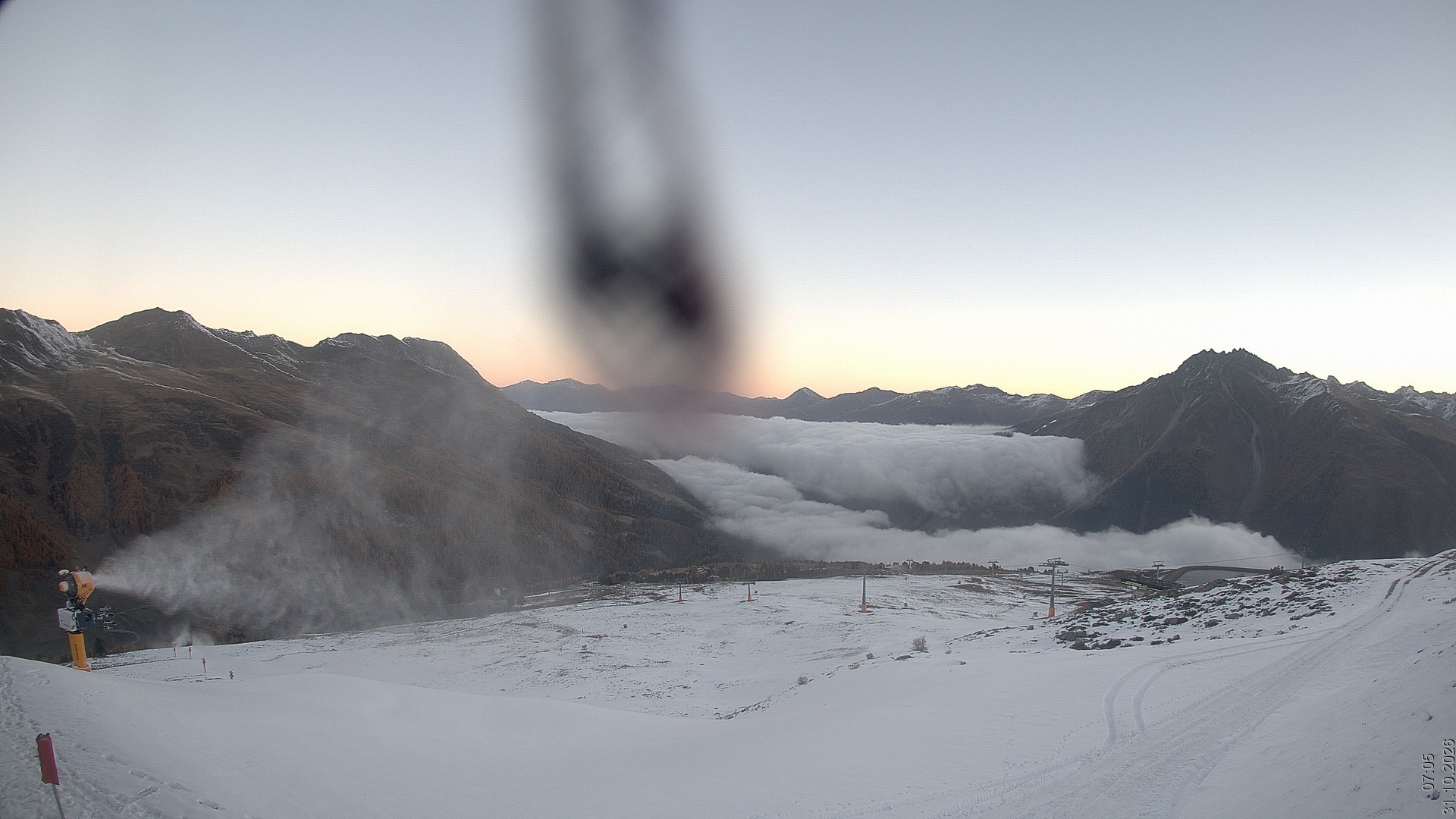 Archiv Foto Webcam Blick vom Rojen - Vinschgau