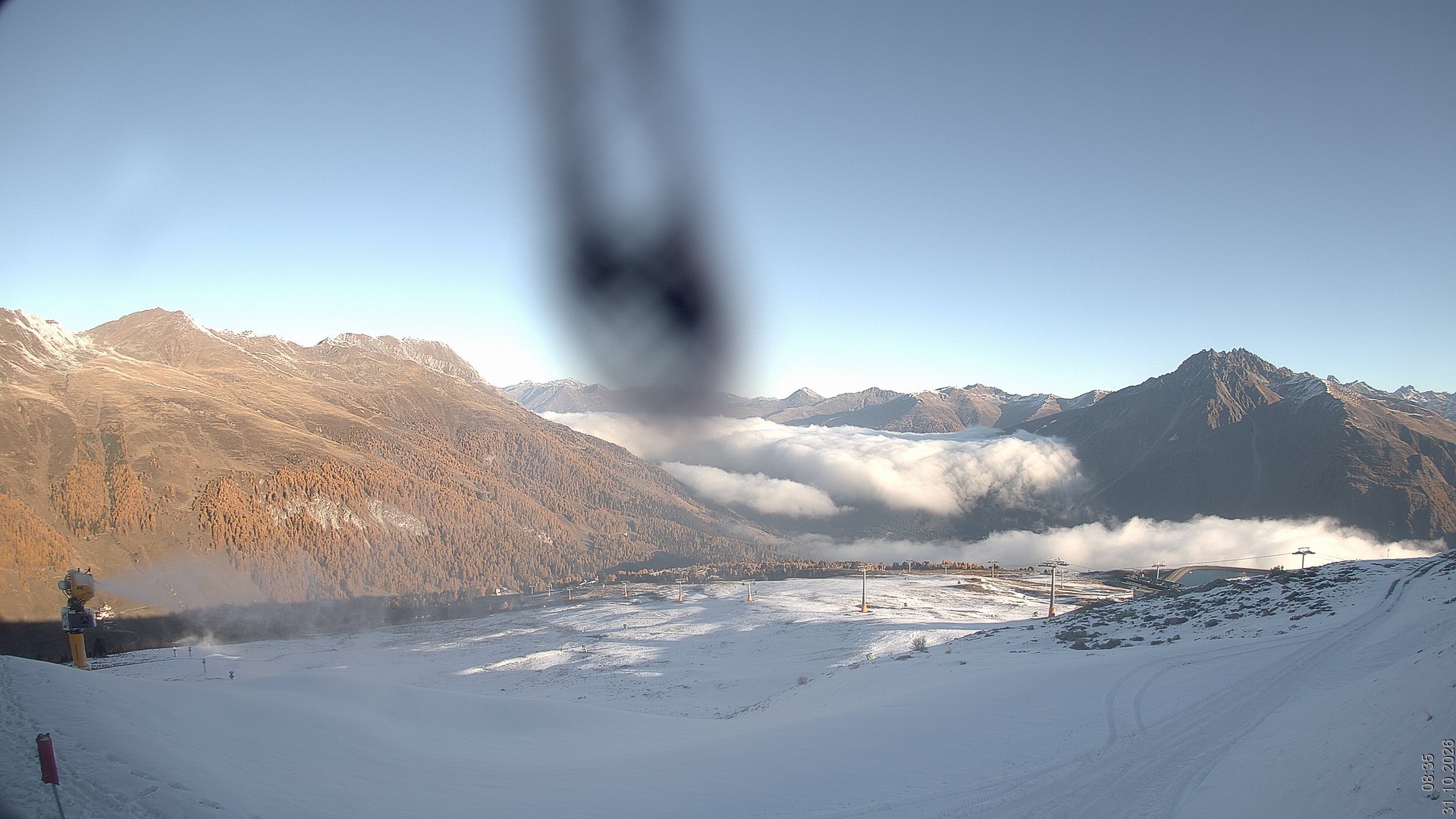 Archiv Foto Webcam Blick vom Rojen - Vinschgau