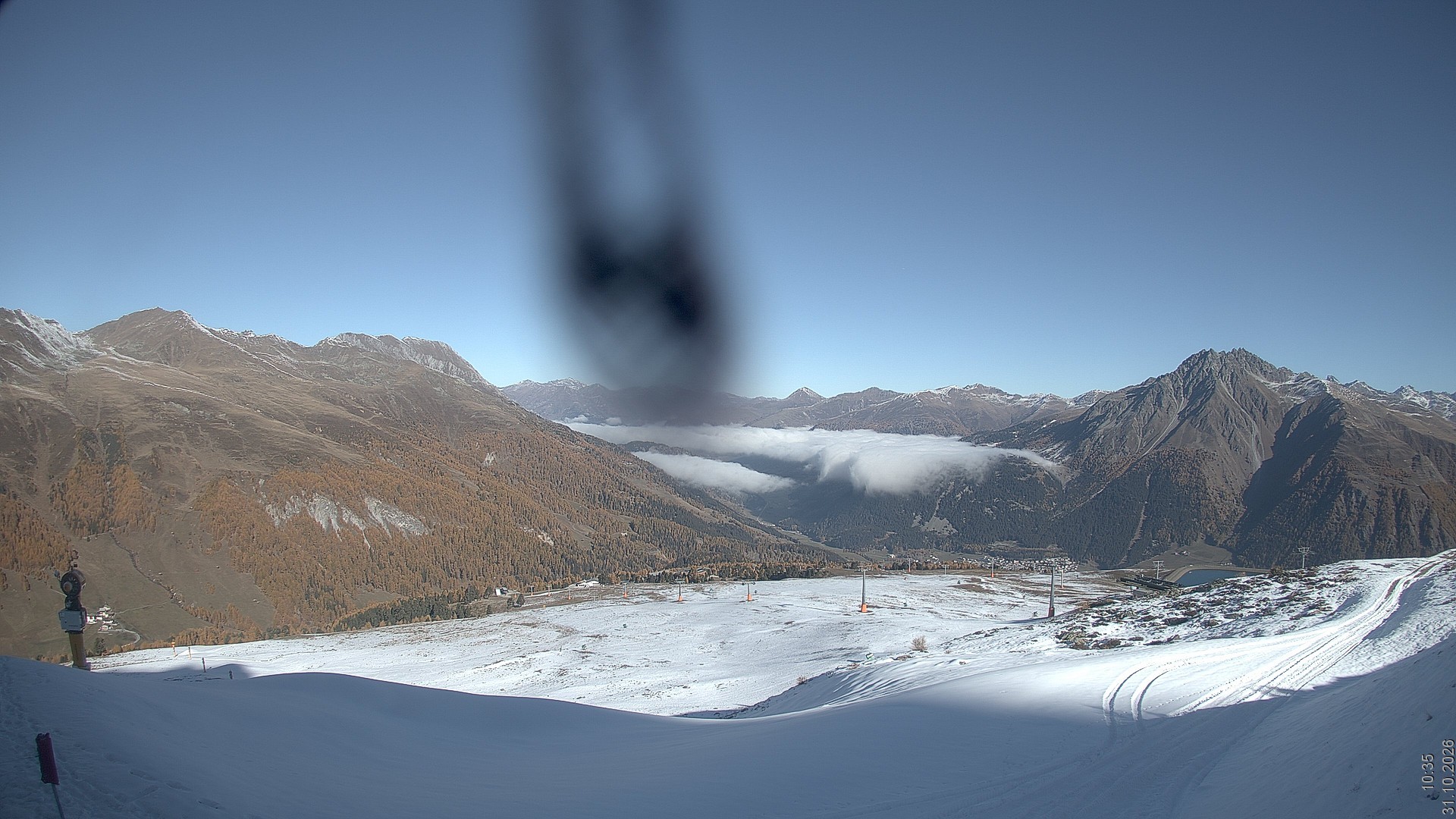 Archiv Foto Webcam Blick vom Rojen - Vinschgau