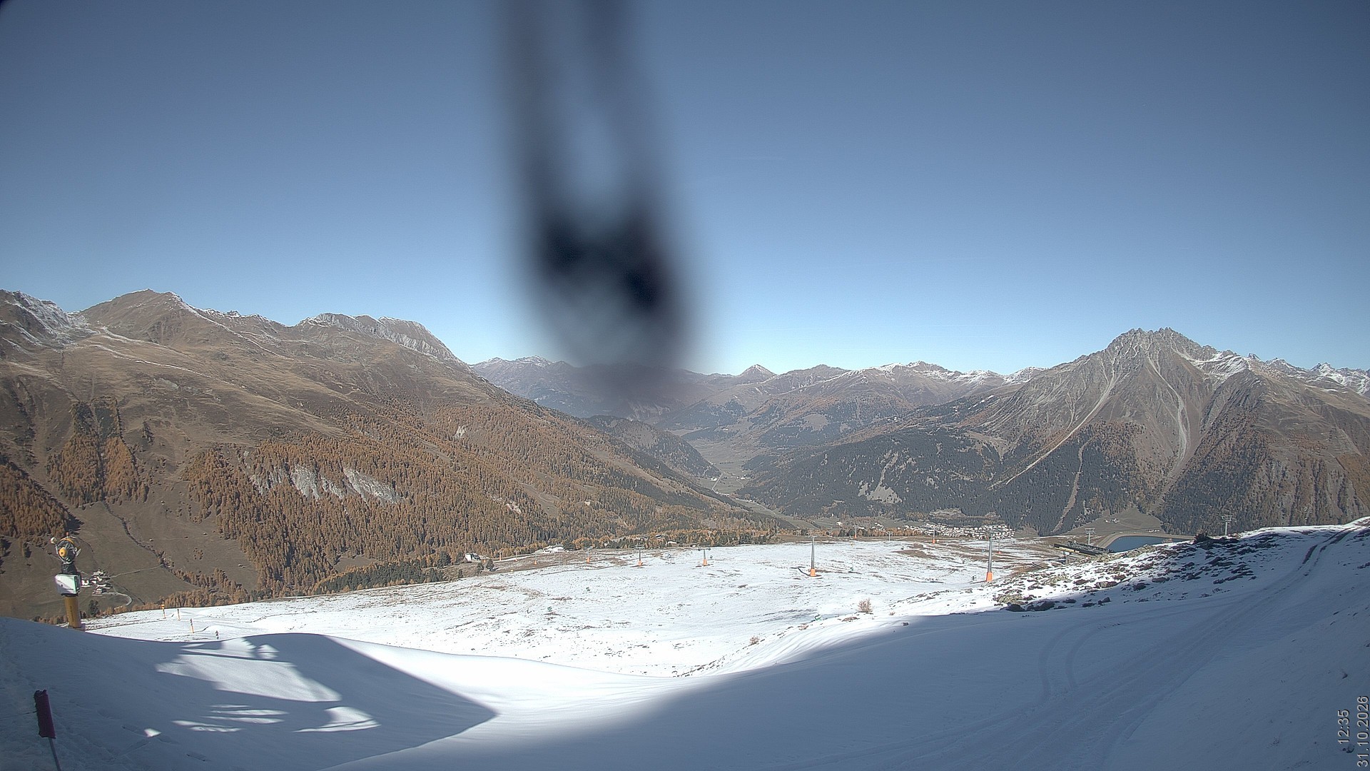 Archiv Foto Webcam Blick vom Rojen - Vinschgau
