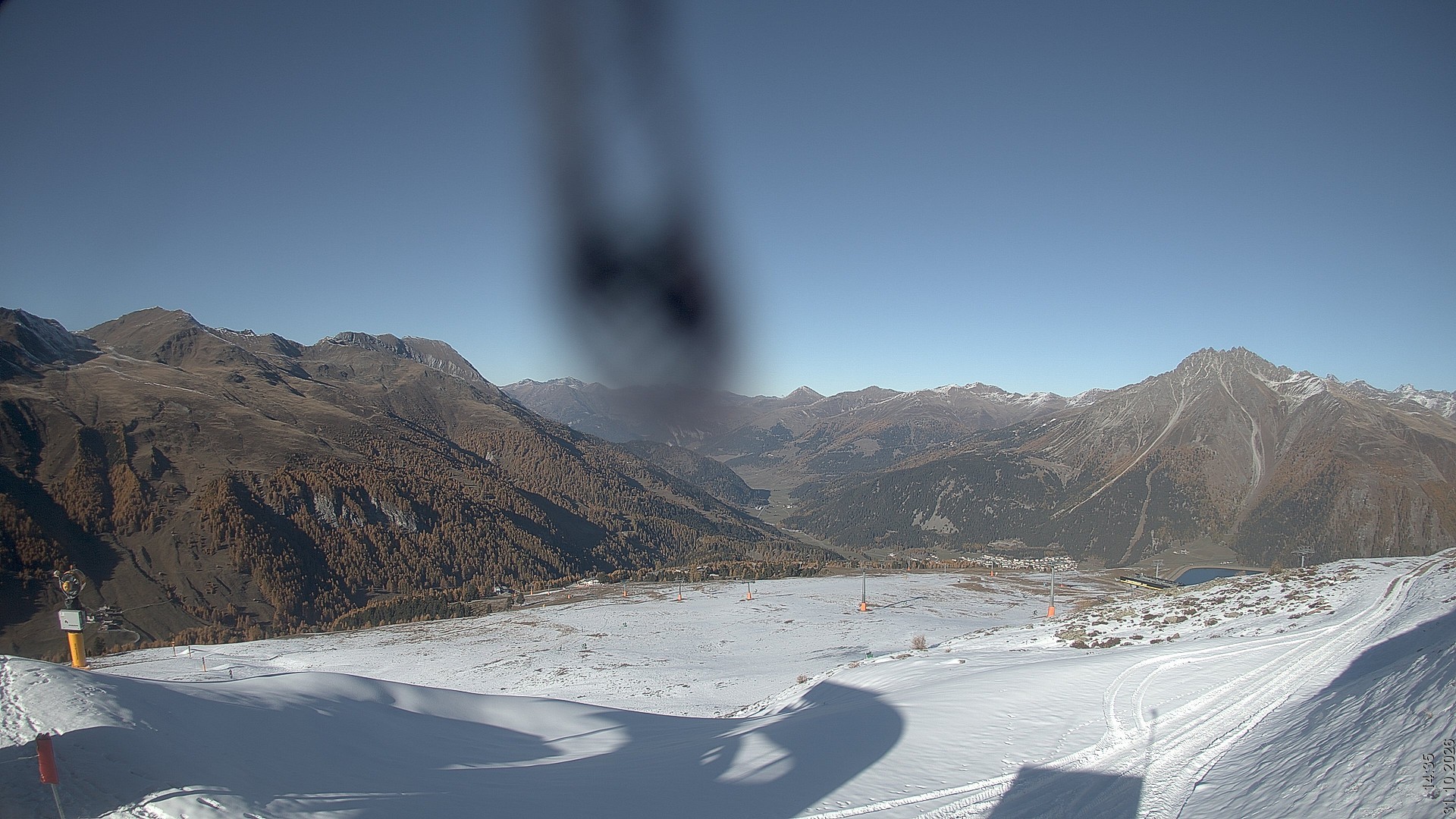 Archiv Foto Webcam Blick vom Rojen - Vinschgau