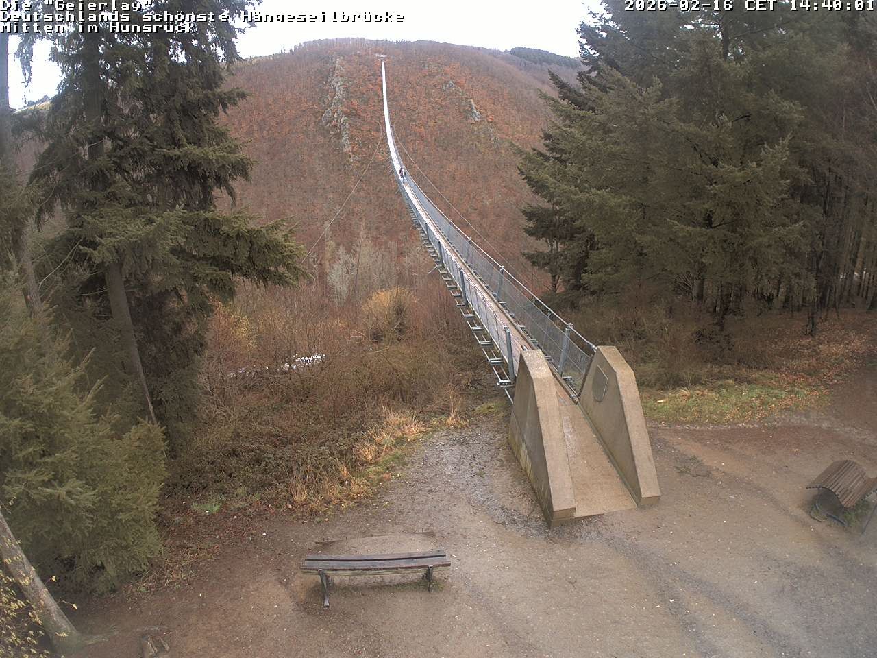 Archiv Foto Webcam Hängebrücke Geierlay bei Mörsdorf