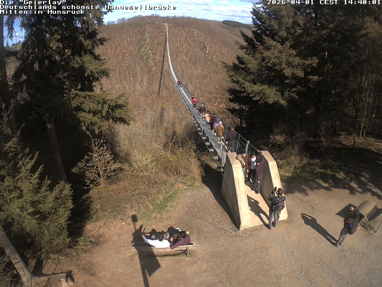 Archiv Foto Webcam Hängebrücke Geierlay bei Mörsdorf