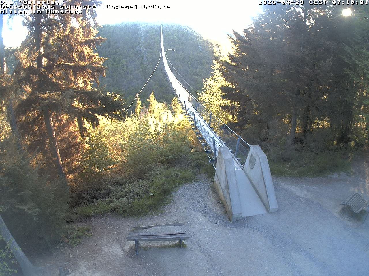 Archiv Foto Webcam Hängebrücke Geierlay bei Mörsdorf