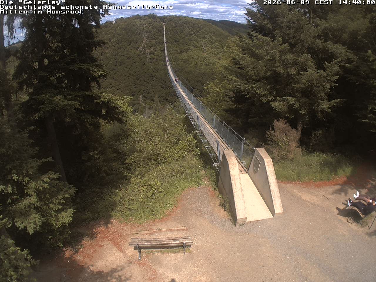 Archiv Foto Webcam Hängebrücke Geierlay bei Mörsdorf