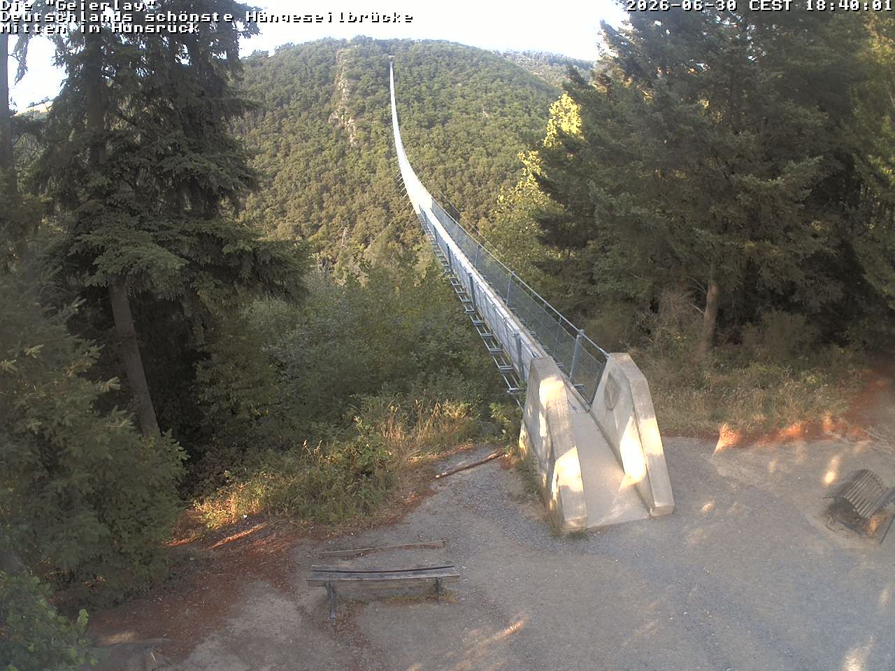 Archiv Foto Webcam Hängebrücke Geierlay bei Mörsdorf