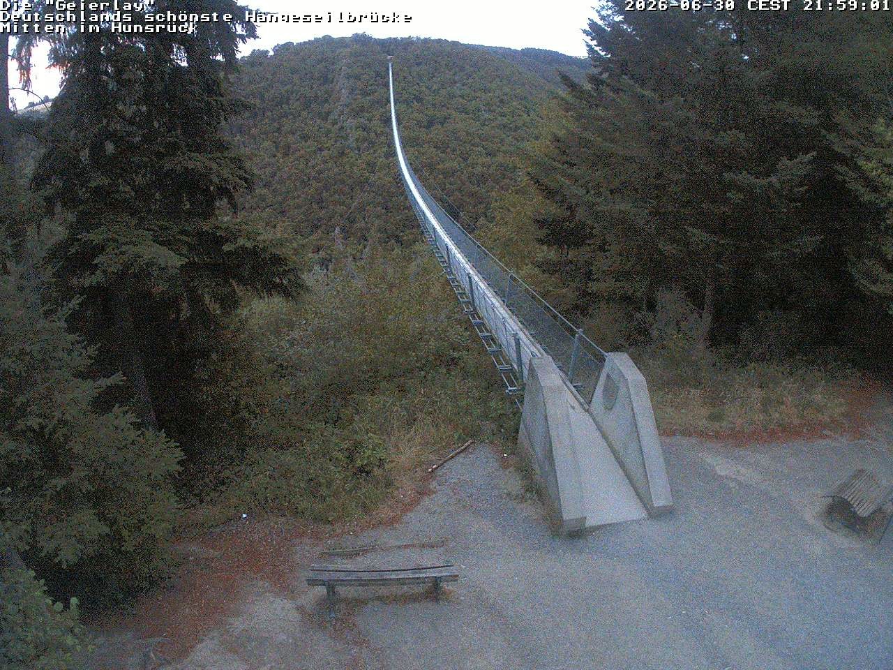 Archiv Foto Webcam Hängebrücke Geierlay bei Mörsdorf