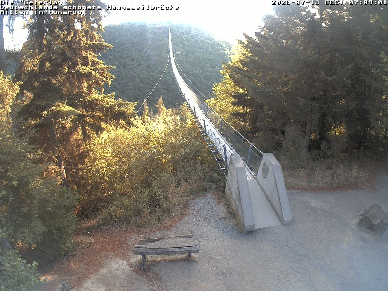 Archiv Foto Webcam Hängebrücke Geierlay bei Mörsdorf