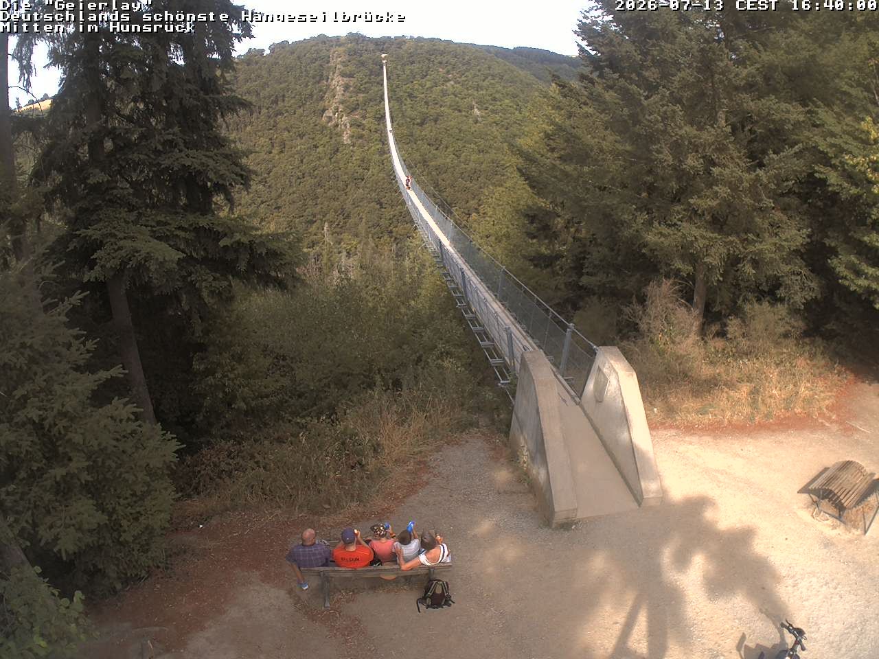 Archiv Foto Webcam Hängebrücke Geierlay bei Mörsdorf