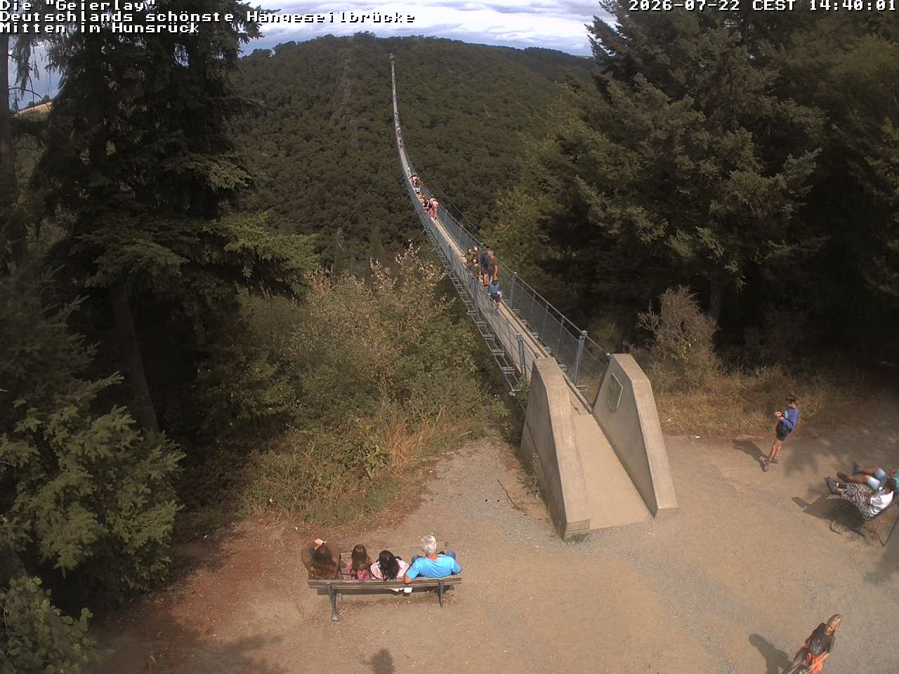 Archiv Foto Webcam Hängebrücke Geierlay bei Mörsdorf