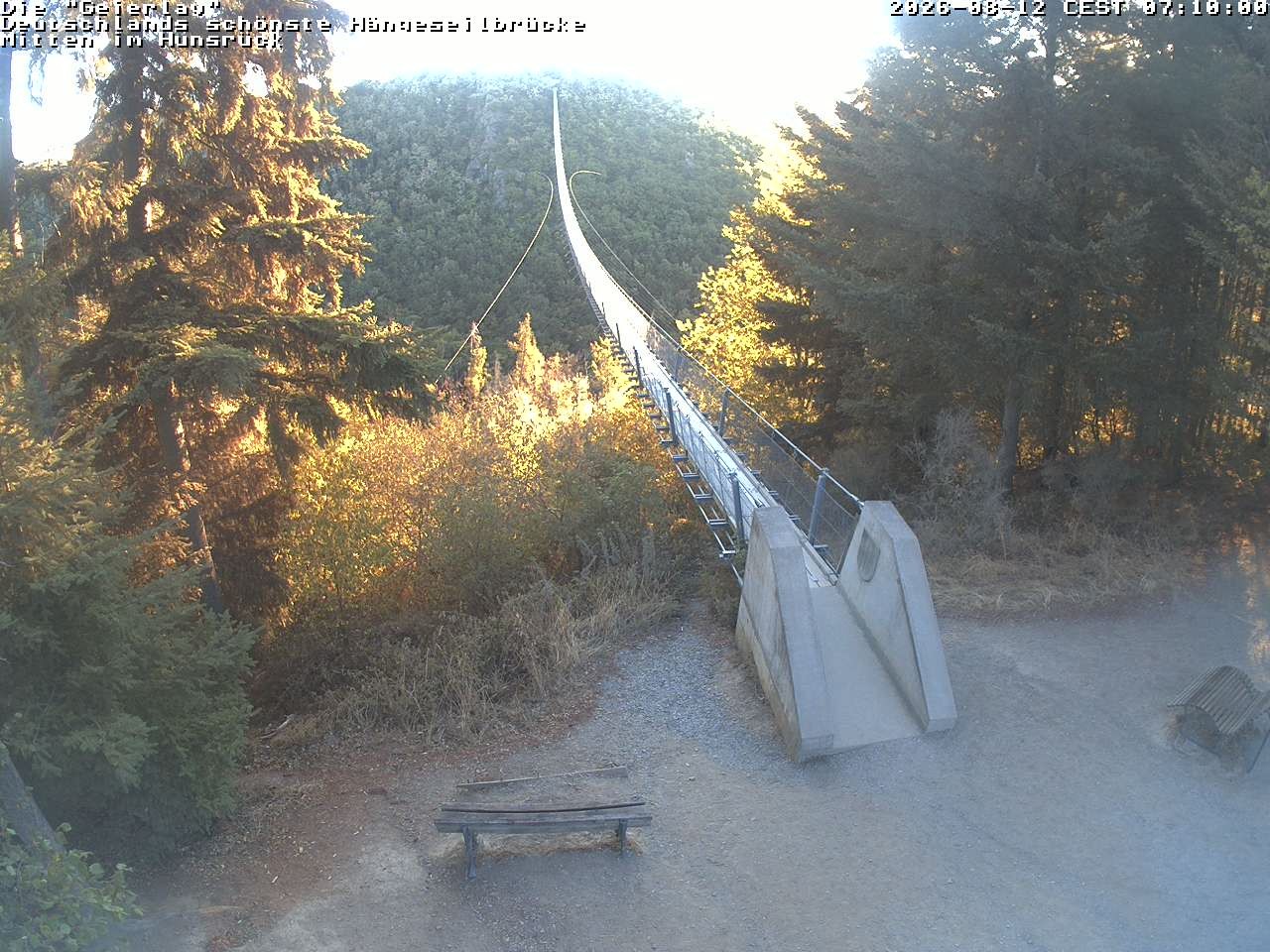 Archiv Foto Webcam Hängebrücke Geierlay bei Mörsdorf