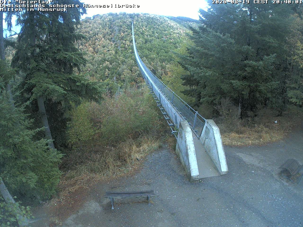 Archiv Foto Webcam Hängebrücke Geierlay bei Mörsdorf