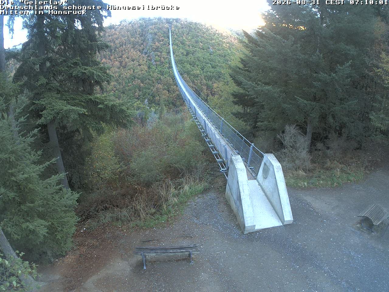 Archiv Foto Webcam Hängebrücke Geierlay bei Mörsdorf
