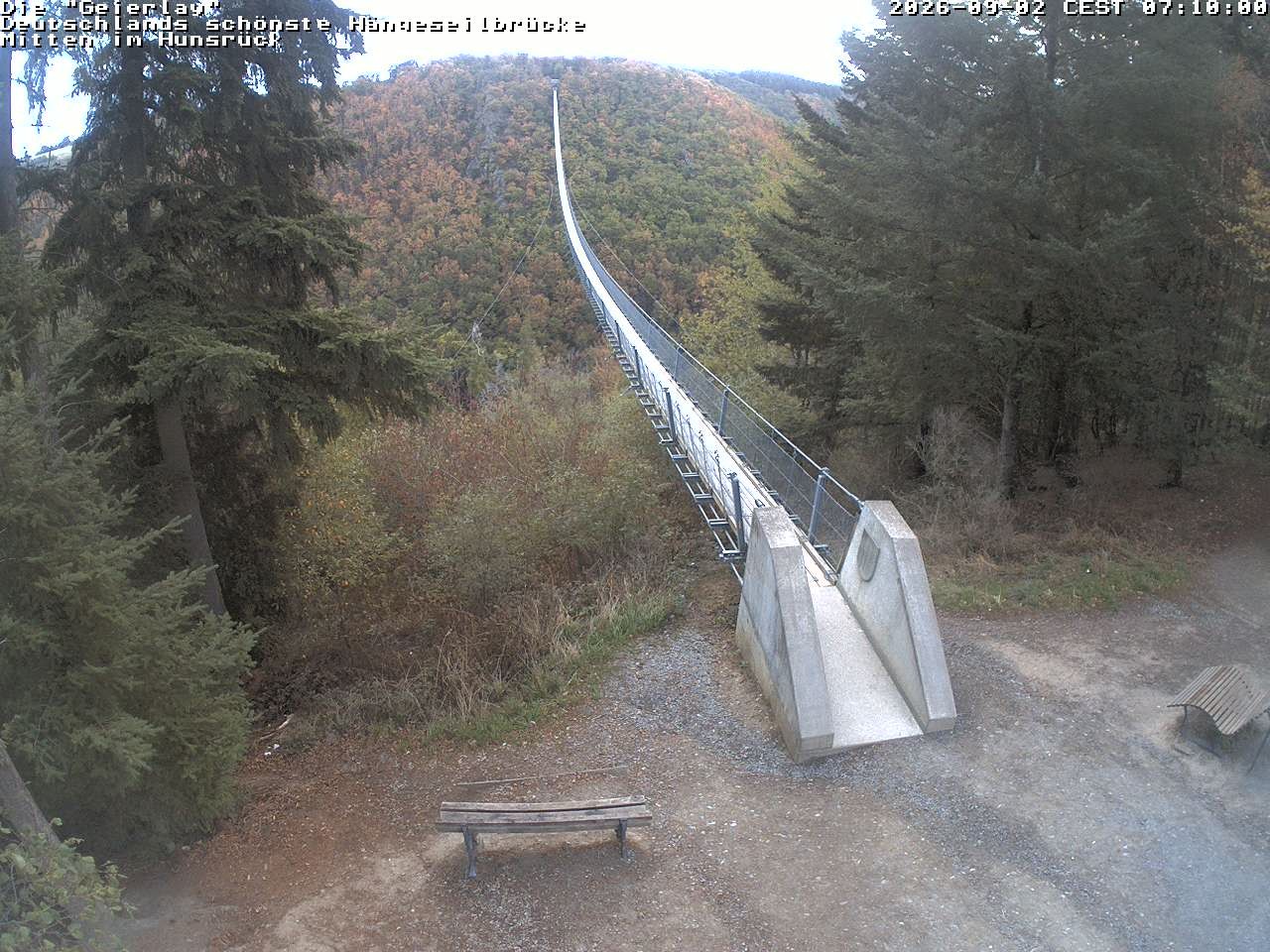 Archiv Foto Webcam Hängebrücke Geierlay bei Mörsdorf