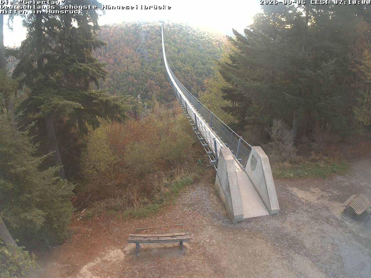 Archiv Foto Webcam Hängebrücke Geierlay bei Mörsdorf