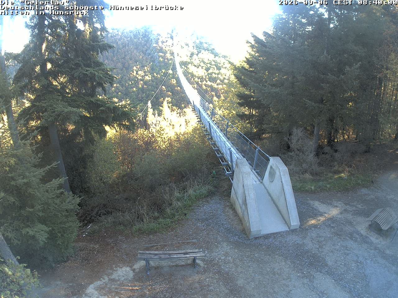 Archiv Foto Webcam Hängebrücke Geierlay bei Mörsdorf