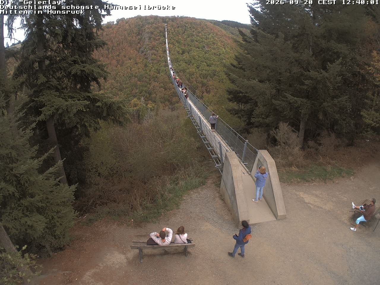 Archiv Foto Webcam Hängebrücke Geierlay bei Mörsdorf