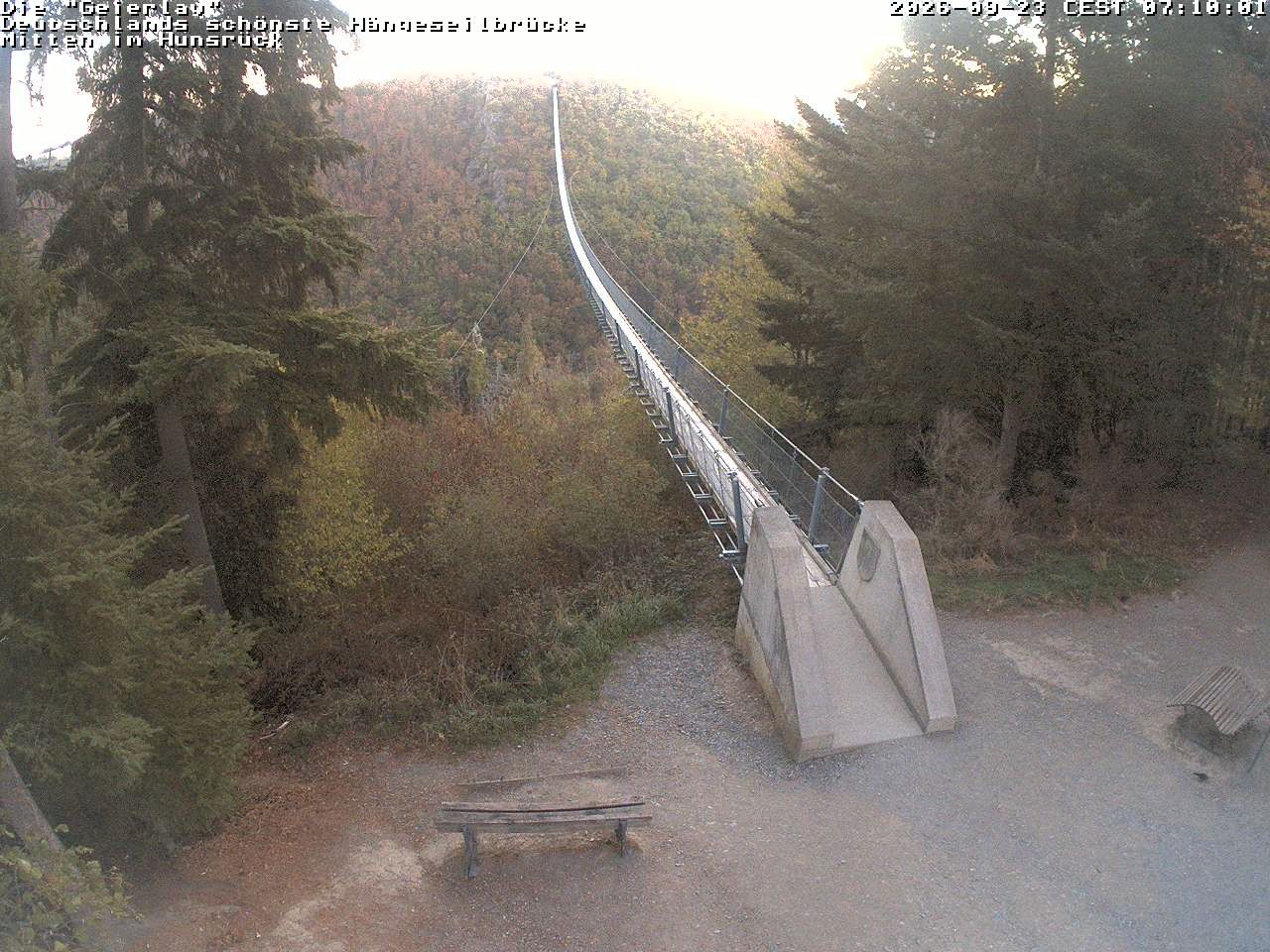 Archiv Foto Webcam Hängebrücke Geierlay bei Mörsdorf