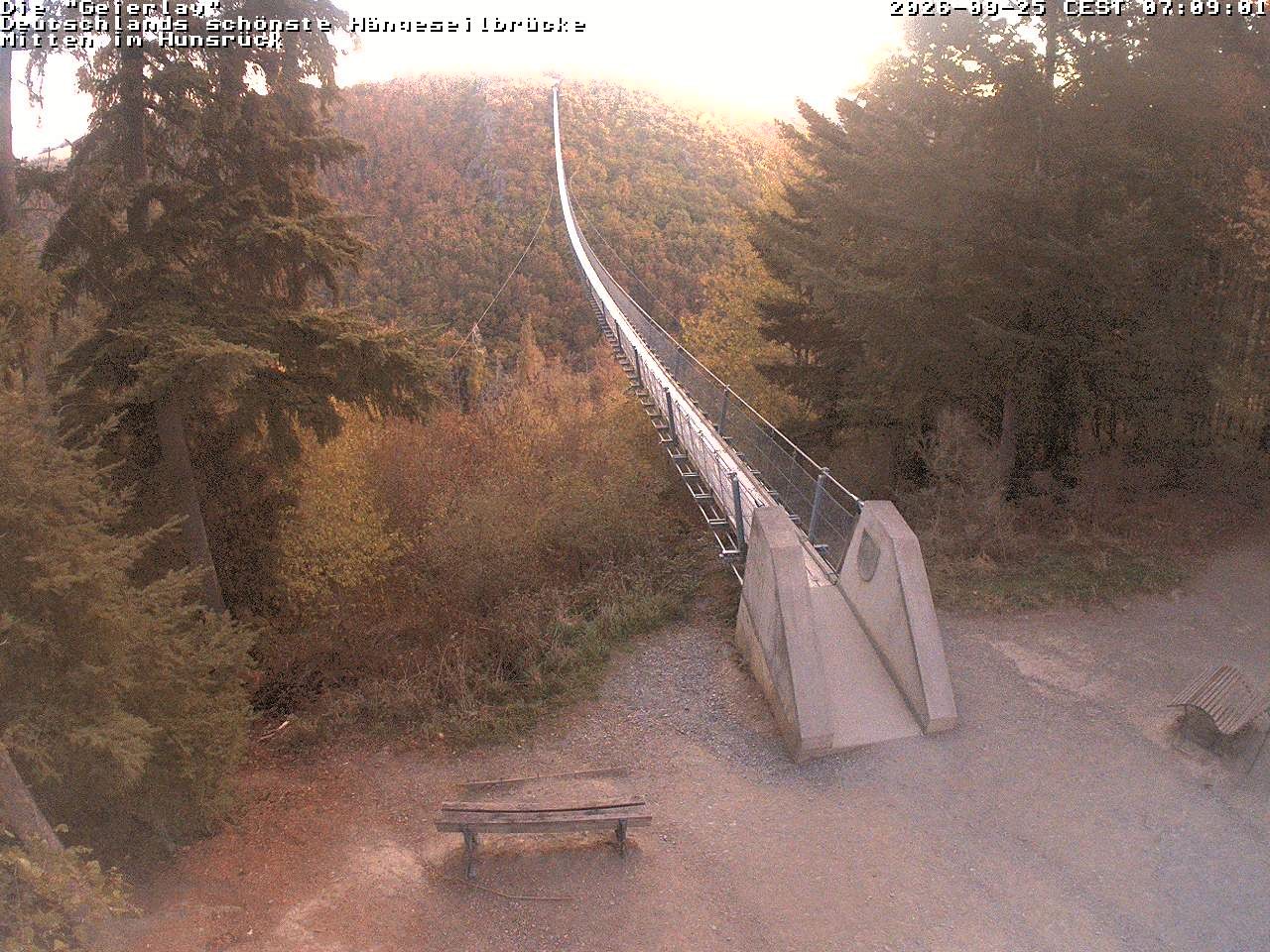 Archiv Foto Webcam Hängebrücke Geierlay bei Mörsdorf