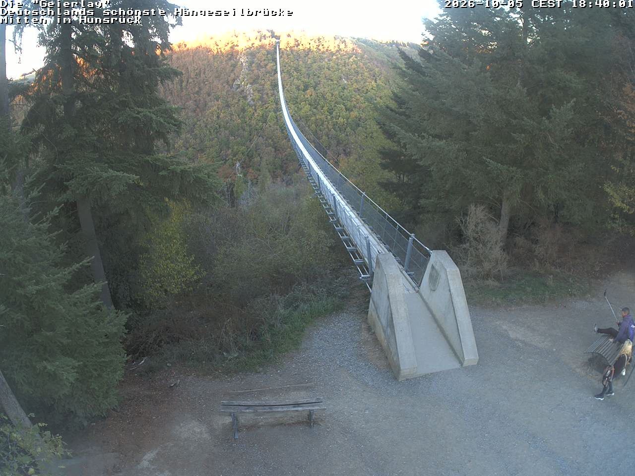 Archiv Foto Webcam Hängebrücke Geierlay bei Mörsdorf
