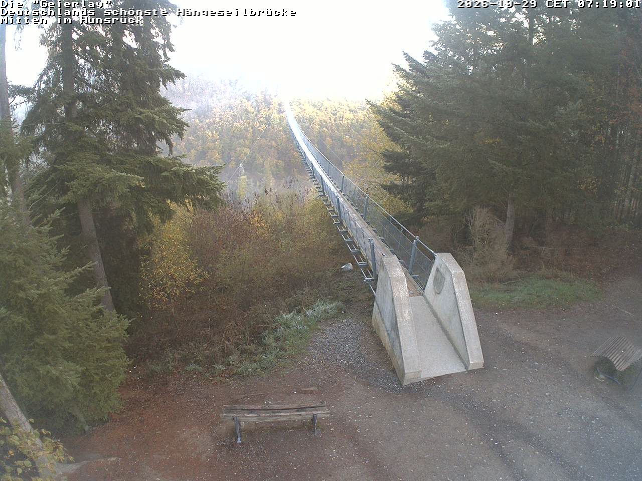 Archiv Foto Webcam Hängebrücke Geierlay bei Mörsdorf