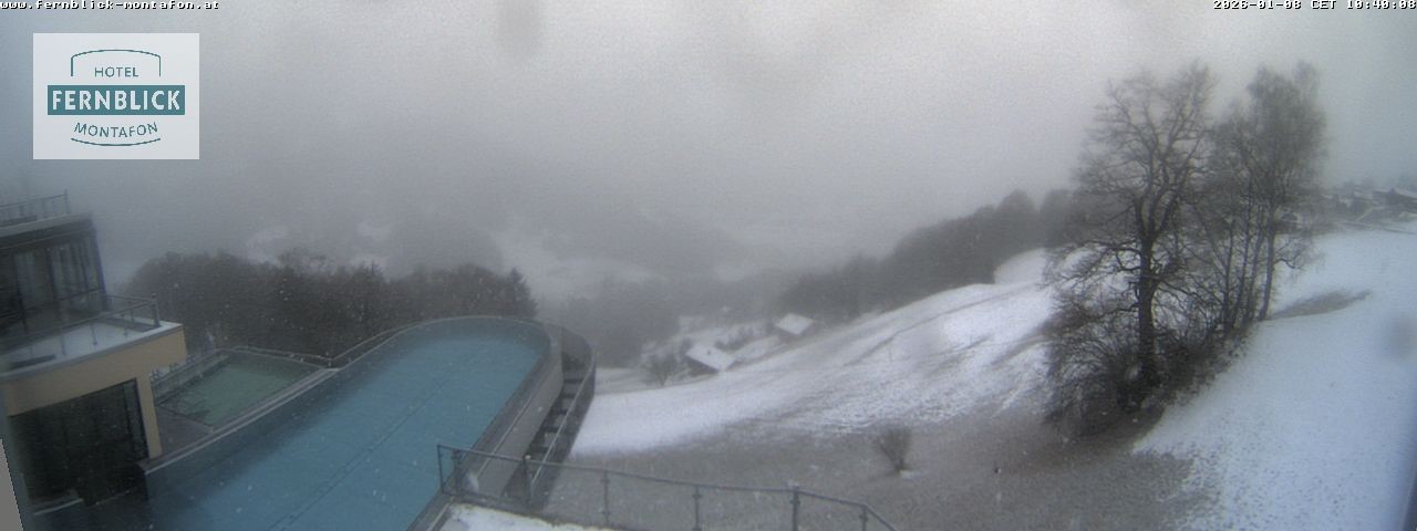 Archiv Foto Webcam Bartholomäberg: Ferienhotel Fernblick