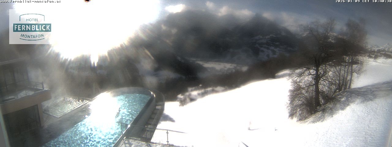 Archiv Foto Webcam Bartholomäberg: Ferienhotel Fernblick