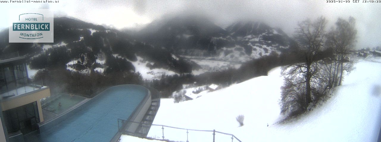 Archiv Foto Webcam Bartholomäberg: Ferienhotel Fernblick