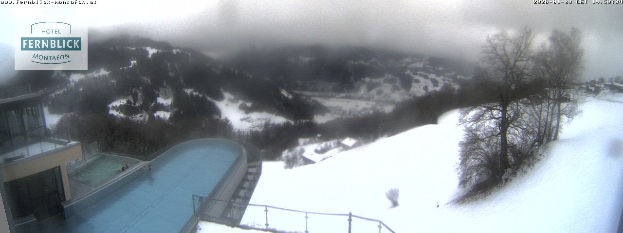 Archiv Foto Webcam Bartholomäberg: Ferienhotel Fernblick