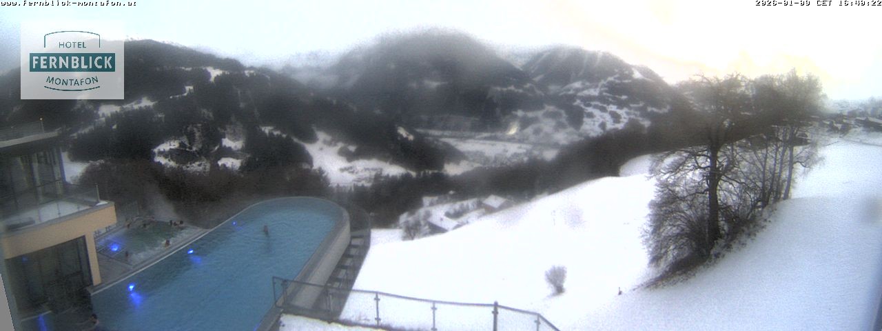 Archiv Foto Webcam Bartholomäberg: Ferienhotel Fernblick