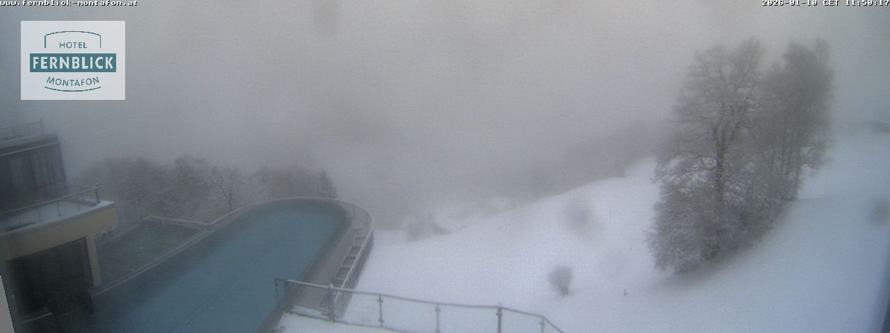Archived image Webcam Hotel Fernblick in Bartholomäberg