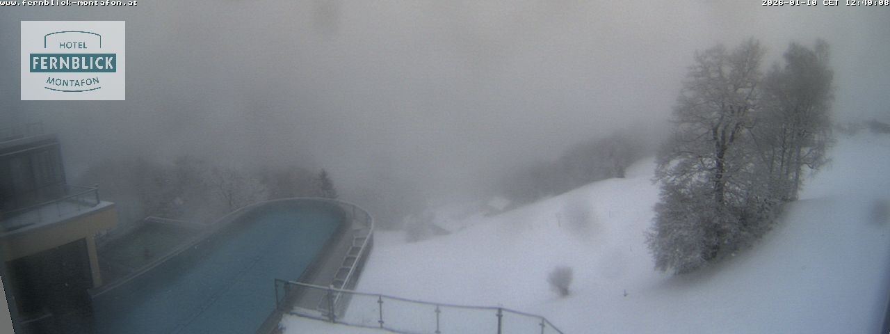 Archived image Webcam Hotel Fernblick in Bartholomäberg